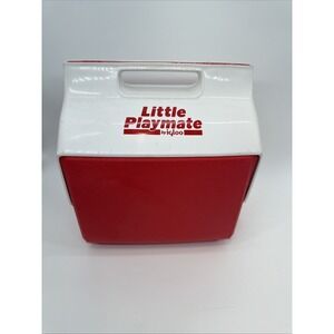 Vintage Little Playmate by Igloo Personal Cooler Red White push button